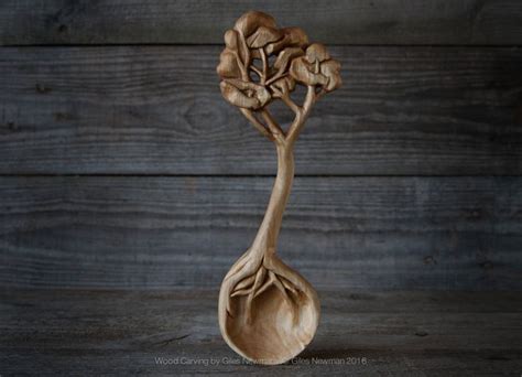 Hand Carved Sycamore Tree Spoon By Giles Newman Carving On Deviantart