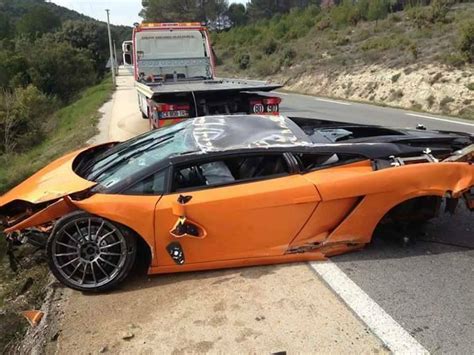 Lamborghini Gallardo Bicolore Crashes Heavily In France Gtspirit