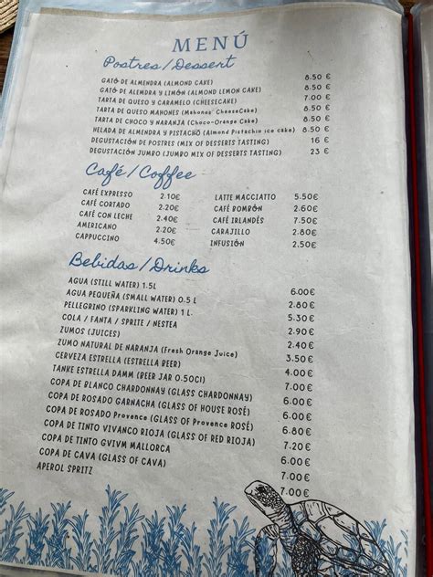 Menu At Ca S Patr March Restaurant Dei