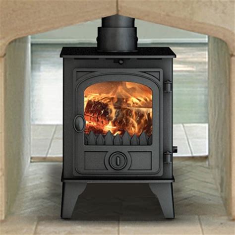 Hunter Hawk 4 Double Sided Wood Burning / Multi-Fuel Stove - Hotprice.co.uk