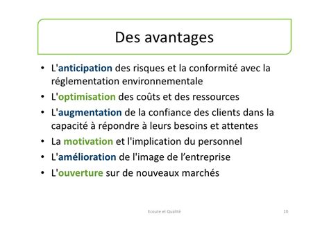 Les Principes De La Norme Iso 14001 Ecoute Et Qualité