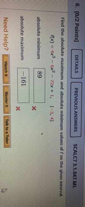 Solved Points Details Previous Answers Scalc Chegg