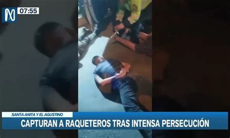 Policía capturó a raqueteros tras persecución por dos distritos Canal N