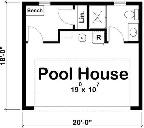 Alvarado House Plan | Pool House Plan | One Story House Plan