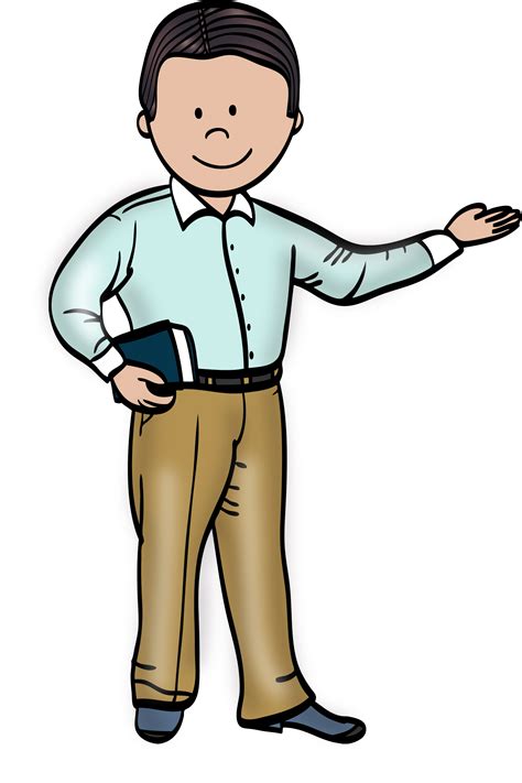 Doodle Cikgu Lelaki Biru Carol White