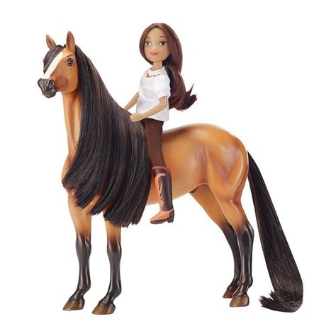 Breyer Animal Creations Breyer 1:12 Classics Spirit Riding Free Spirit & Lucky Model Horse Set ...