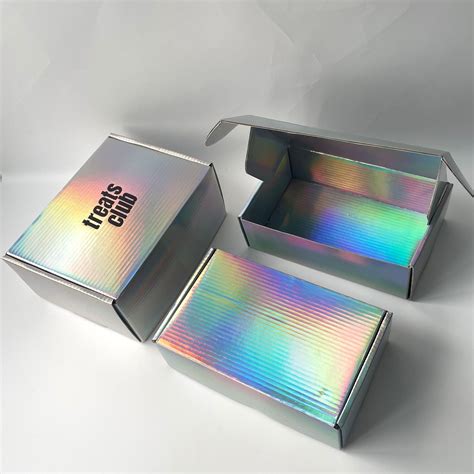 Custom Print Hologram Paper Holographic Cardboard Mailing Box Packaging