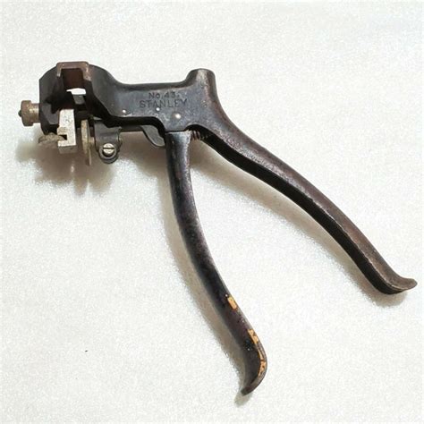 Vintage Stanley No 43 Saw Sharpening Tool W Stanley Logo Sticker