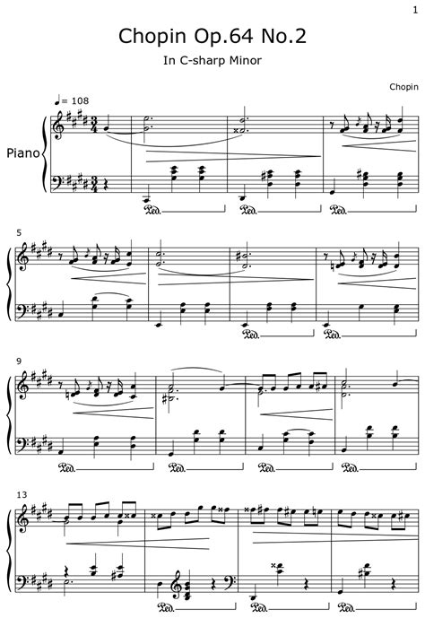 Chopin Op No Sheet Music For Piano