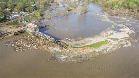 Aerial Photographs Show Sanford Dam Friday After Flood Midland Daily News