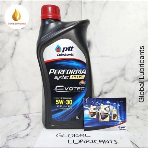 Jual PTT Evotec Performa Syntec Plus API SP 5W 30 1 Liter Thailand Oli