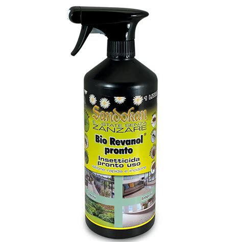 Repellente Liquido Per Zanzare SANDOKAN Bio Revanol Pronto 1000 Ml