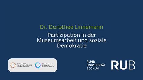 Dr Dorothee Linnemann Partizipation In Der Museumsarbeit Und Soziale