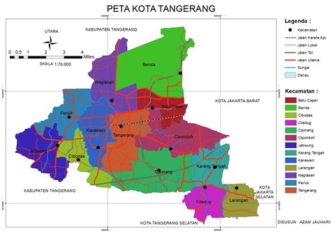 Peta Kota Tangerang