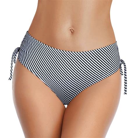 Uinagy Women Bikini Bottoms Side Tie Adjustable Bathing Suit Swimsuit