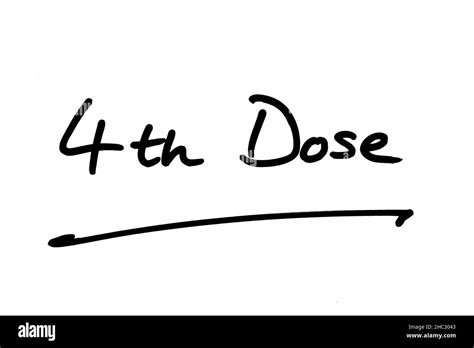 dose handwritten   white background stock photo alamy