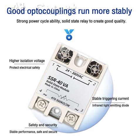 Solid State Relay Module With Knob Dial Ssr 10va Ssr 25va 40va 60va 80va 100va Pilates Plus