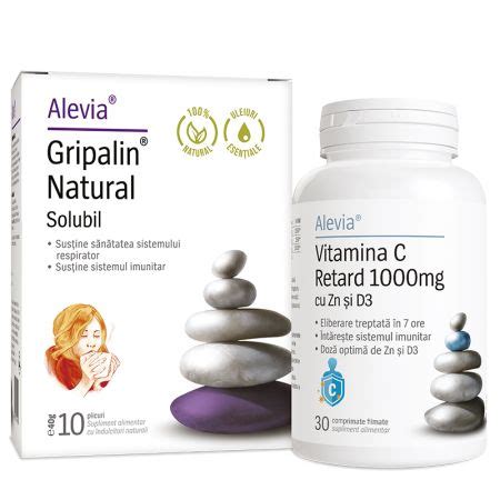 Gripalin Natural Solubil Plicuri Vitamina C Retard Bebe Tei