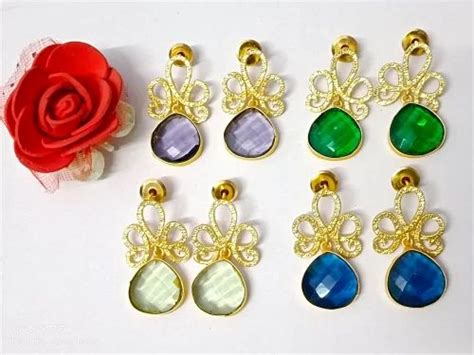 Artificial Earrings Jewellery With Gold plated, Mix Size at Rs 180/pair ...