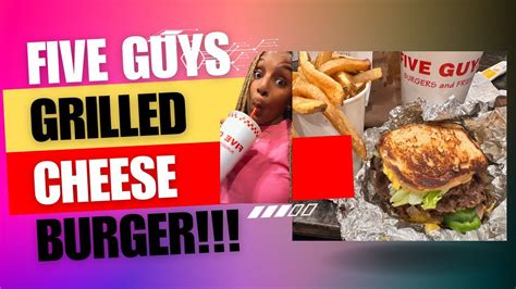 Five Guys Grilled Cheese Burger YouTube