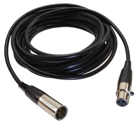 Cablesonline Ft Mini Xlr Pin Male To Mini Xlr Pin Female Pro