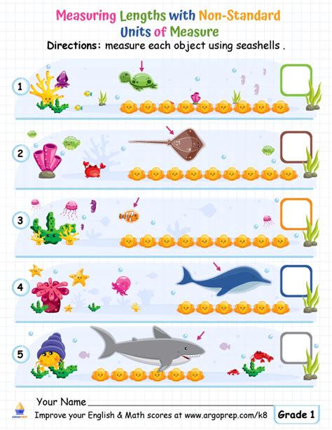 Measuring With Non Standard Units Worksheets