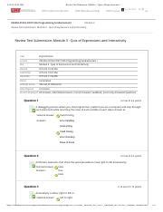 Review Test Submission Module 3 Quiz Of Expressions And Pdf 9 11