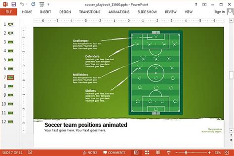 Soccer PowerPoint Template And Animations