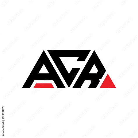 Acr Triangle Letter Logo Design With Triangle Shape Acr Triangle Logo