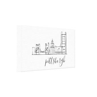 Pittsburgh Skyline Canvas Print | Zazzle