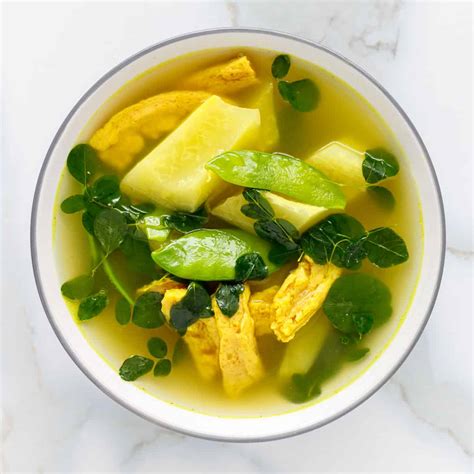 Vegan Tinola Green Papaya Soup Poppys Wild Kitchen