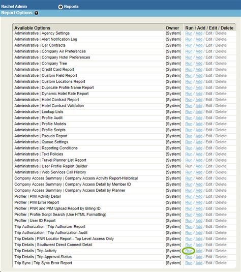 Running Travel Reports Certify Travel Help Center