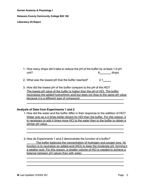 Solution Lab Report Ph And Buffers Studypool