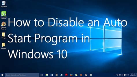 Auto Start Programs Windows 10 Youtube