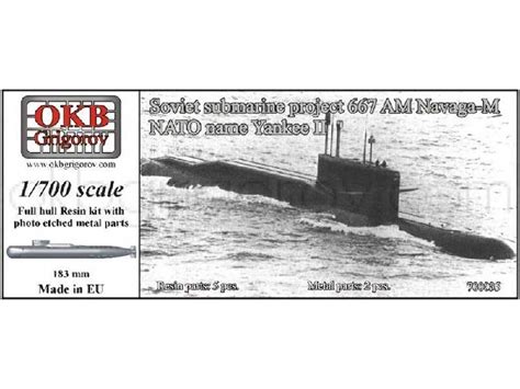 Soviet Submarine Project Am Navaga M Nato Name Yankee Ii