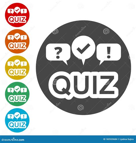 Quiz Icon Stock Vector Illustration Of Blue Brain 182559684