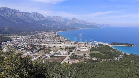 Aerial View Of Kemer Town Antalya Region Turkey Stock Photo Image