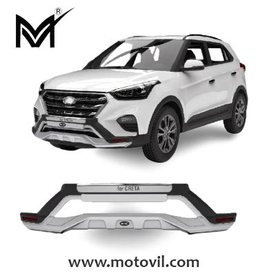 Hyundai Creta Front Bumper Guard Welcome Brand Abs Plastic Motovil