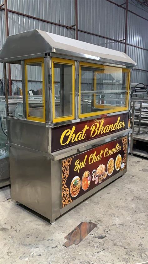 Stainless Steel Chat Display Counter For Street Food Stall At Rs 35000