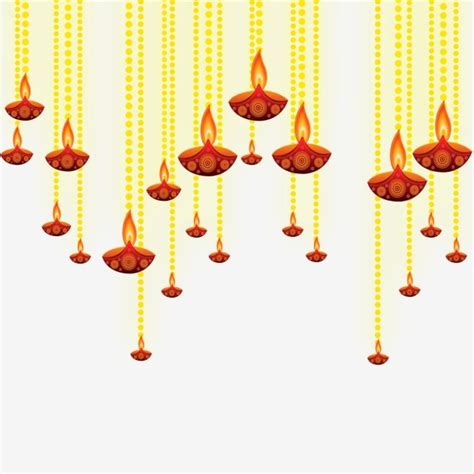 Diwali Wishes With Hanging Diya Png