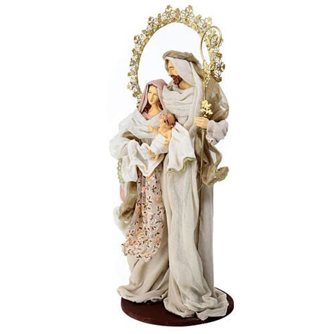 Sagrada Familia Resina Tela Oro Rosa H 50 Cm Venta Online En HOLYART