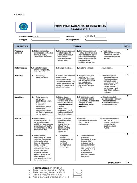 Instrument Braden Scale Pdf