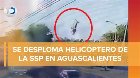 Se Desploma Helic Ptero De La Ssp De Aguascalientes Y Muere Su Titular