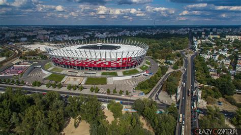 Zdjęcia lotnicze Stadionu Narodowego w Warszawie