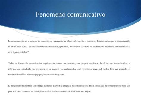 Elementos Del Fen Meno Comunicativo Ppt