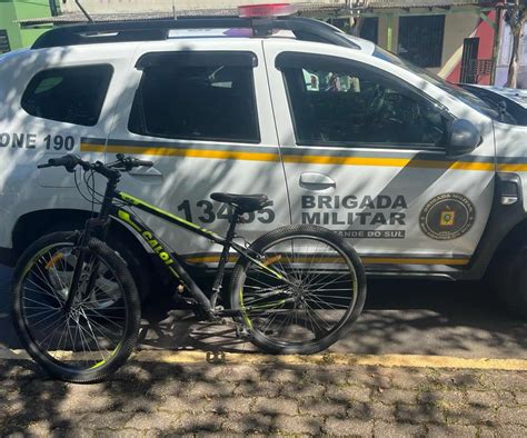 Brigada Militar prende em Igrejinha homem que furtou bicicleta em Três