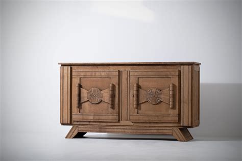 Solid Art Deco Oak Sideboard Charles Dudouyt France S At Stdibs