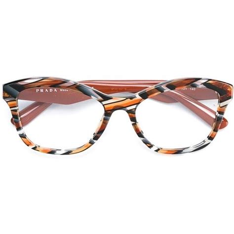 Prada Eyewear Square Shaped Glasses 3 295 Ars Liked On Polyvore Featuring Accessories Eyewear