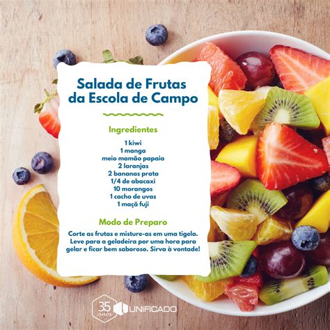 Como fazer uma salada de frutas Colégio Unificado