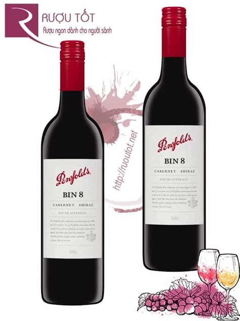 Rượu Vang Penfolds Bin 8 Cabernet Shiraz Cao Cấp Giá Sale Sâu